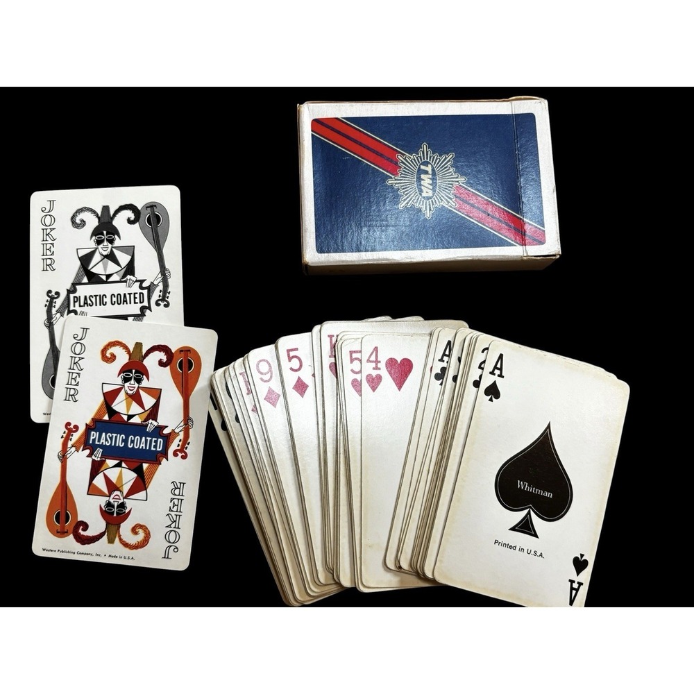 VINTAGE Deck of Playing Cards - TWA Airlines